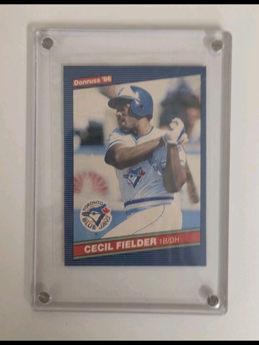 1986 Donruss Cecil Fielder RC Toronto Blue Jays #512